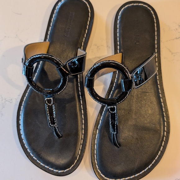 Bernardo Shoes - Brand New (No Tags) Bernardo Black Patent Women's Sandals